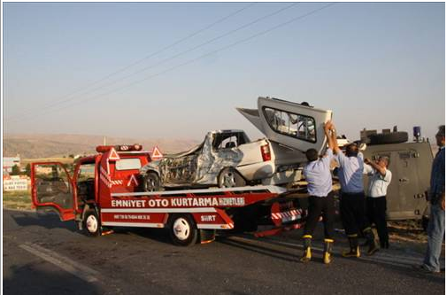 Panzerle otomobil çarpıştı! - Resim: 1
