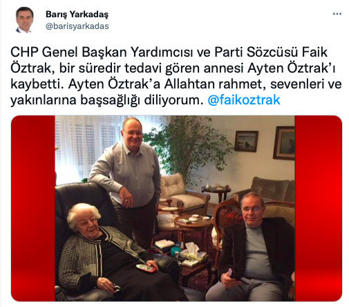 CHP'li Faik Öztrak'ın acı günü! Annesini kaybetti - Resim: 0