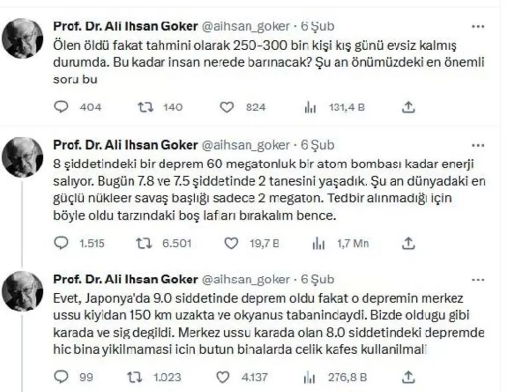 'Deprem değil, Allah öldürür' dedi, Prof. Dr. Ali İhsan Göker hakkında soruşturma açıldı - Resim: 1