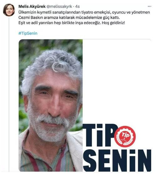 Yargı'nın Merdan dedesi oyuncu Cezmi Baskın siyasi partiye katıldı - Resim: 0