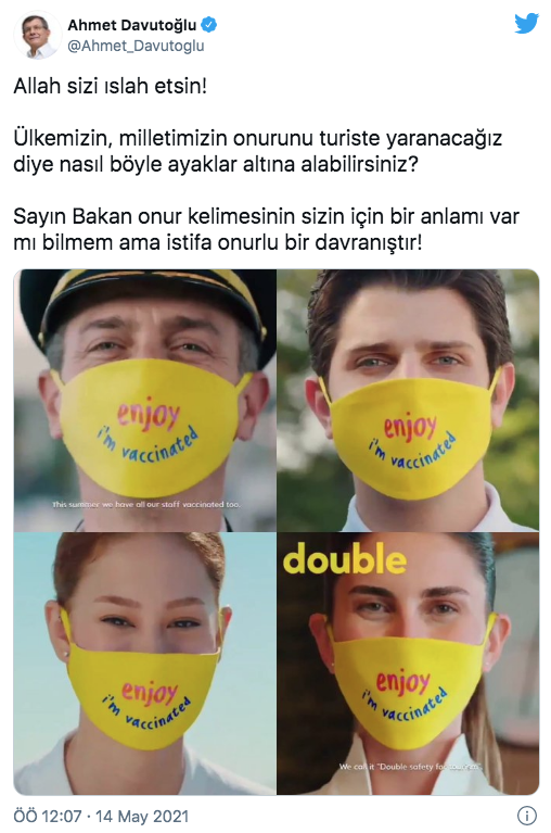 Ahmet Davutoğlu'ndan Bakan Ersoy'a sert tepki! Onur kelimesinin sizin için bir anlamı var mı? - Resim: 0