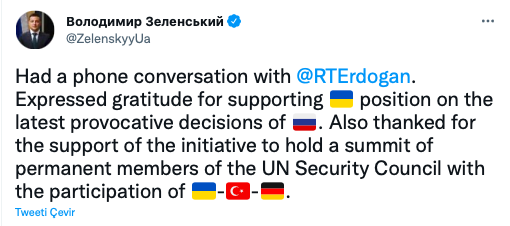 Cumhurbaşkanı Erdoğan Zelenski ile görüştü Zelenski'den flaş açıklama! - Resim: 0