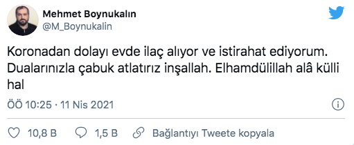 Eski Ayasofya Baş İmamı Prof. Dr. Mehmet Boynukalın koronavirüse yakalandı - Resim: 0