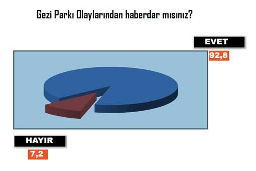 Gezi olaylarıyla ilgili çarpıcı anket - Resim: 2