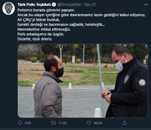 Antalya'da kısıtlama cezası iptal edilip memleketine gönderilen Ali Çiftçi: Yeni bir hayat istiyorum - Resim: 0