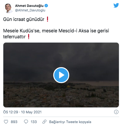 Ahmet Davutoğlu: Kudüs özgür olana kadar susmak zulümdür - Resim: 0