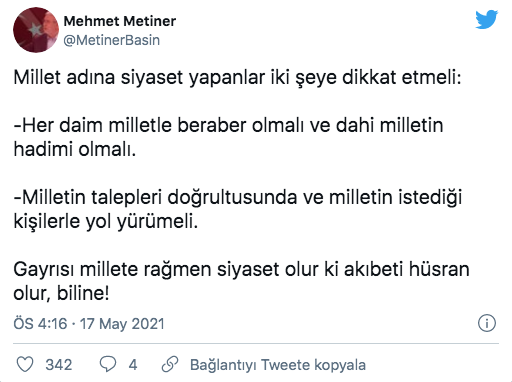 AK Partili Mehmet Metiner'den hükümete: Böyle geldi ama böyle gitmez - Resim: 0