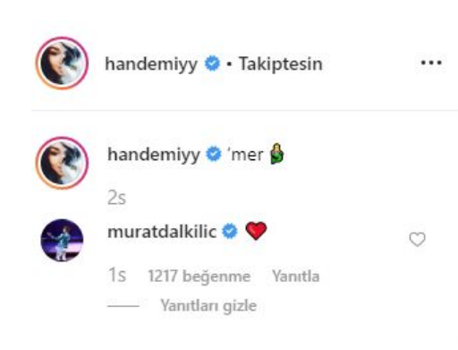 Hande Erçel cesur pozuna sevgilisi Murat Dalkılıç'tan yorum geldi! - Resim: 2