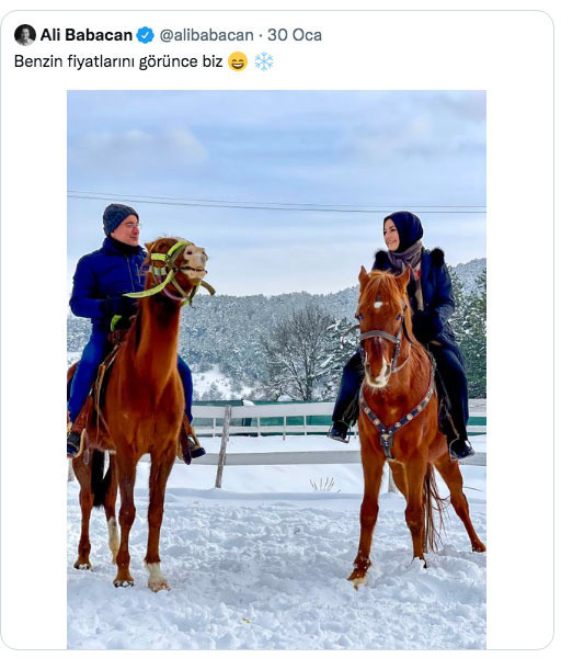 Ali Babacan'ın atlı pozu olay olmuştu yem fiyatlarına ilişkin paylaştığı fotoğrafa bakın - Resim: 1