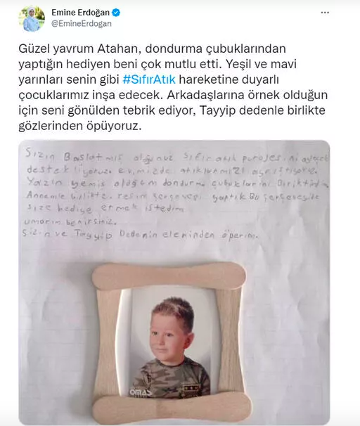 Emine Erdoğan paylaştı! 'Hediyen beni çok mutlu etti' - Resim: 0