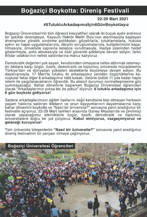 Boğaziçi Üniversitesi öğrencileri 6 gün boykota gidiyor - Resim: 0