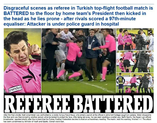 Hakem Halil Umut Meler'e yumruklu saldırı dünya basınında: 'Türkiye'de skandal', 'Utanç verici' - Resim: 3