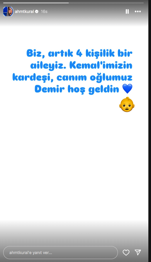 Ahmet Kuran'ın oğlu doğdu! İsmini herkese söyledi - Resim: 1