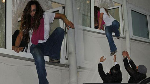 Asena çareyi camdan kaçmakta buldu - Resim: 1