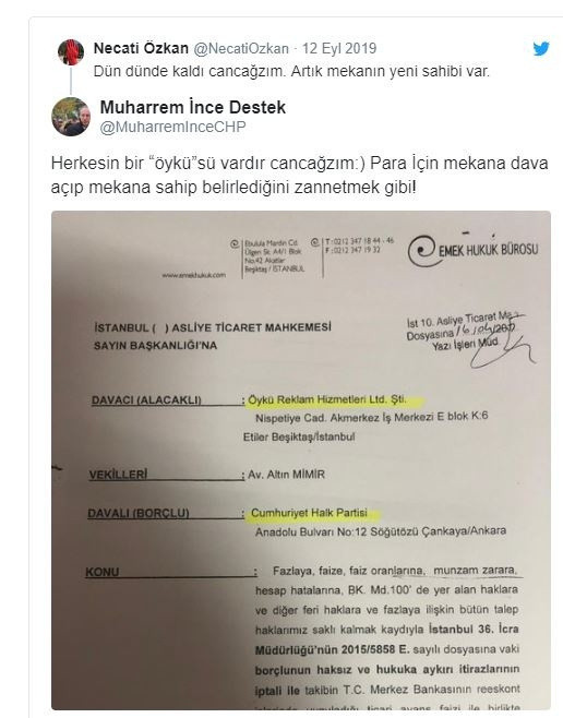 Kavga derinleşiyor Muharrem İnce cephesinden İmamoğlu'nun ekibine belgeli yanıt - Resim: 1