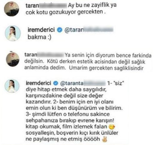 İrem Derici takipçisine öyle bir yanıt verdi ki... Bomba diyalog  - Resim: 3