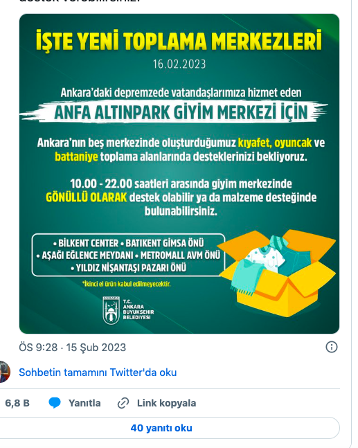 Mansur Yavaş’tan depremzedelere destek çağrısı - Resim: 1