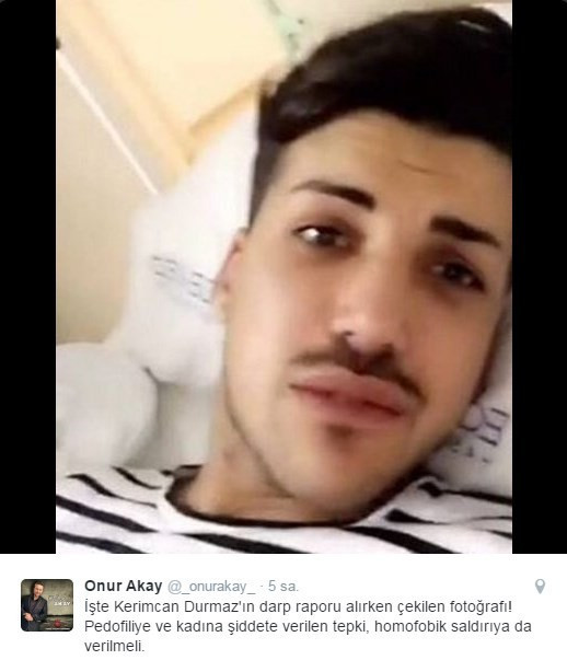 Kerimcan Durmaz'ın darp raporu alırken çekilen fotoğrafı olay - Resim: 4