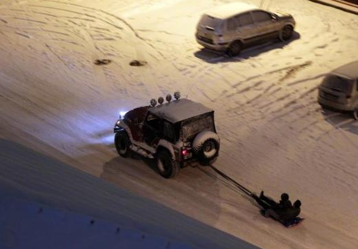 Ankara'lıların tehlikeli kar eğlencesi - Resim: 1