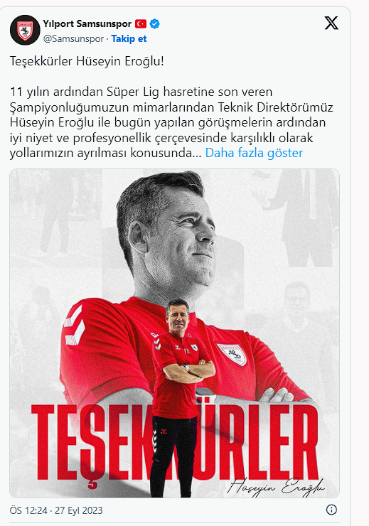 Süper Lig ekibi resmen duyurdu! Teknik direktör ile yollar ayrıldı - Resim: 1