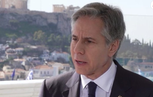 "Türkiye" deyip durdu! Yunan gazeteci provokasyonda ısrar etti, ABD'li Blinken izin vermedi - Resim: 1