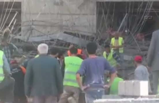 Hastane inşaatı çöktü ölü ve yaralılar var