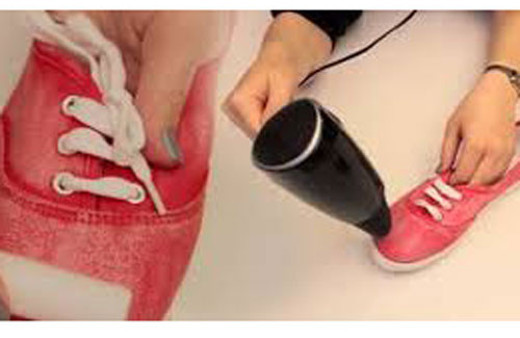 Mumu ayakkabınısına sürüp fön ile ısıtınca...