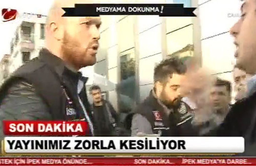 Kanaltürk canlı yayınının kesildiği anlar