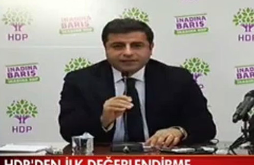 Selahattin Demirtaş'tan seçim değerlendirmesi