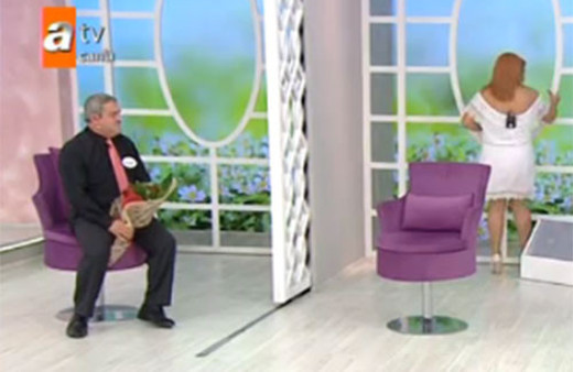 Damat adayına kızdı, stüdyoyu terk etti