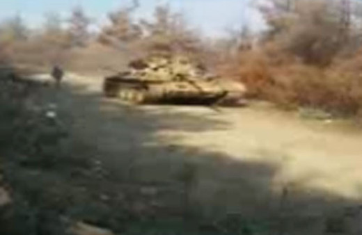 İşte ele geçirilen tankın görüntüsü