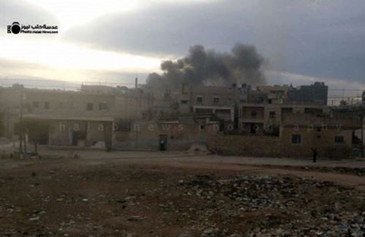 Rusya Azez'de sivillere bomba yağdırdı