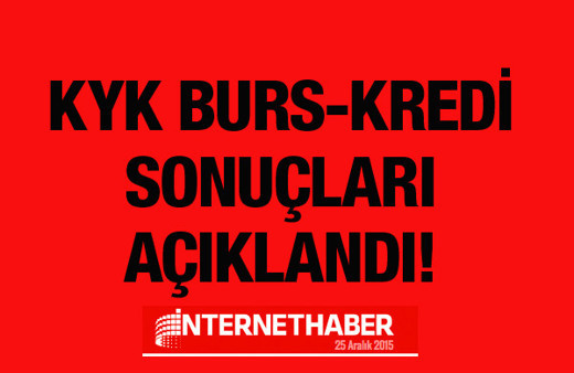 KYK burs sonuçları kredi sorgulama ekranı 