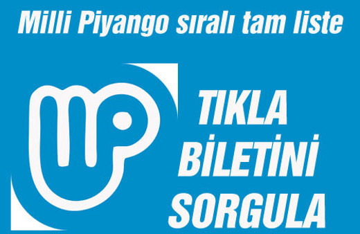 Milli Piyango sonuçları yılbaşı bileti sorgulama!