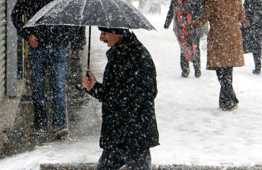 Samsun hava durumu kar başladı!