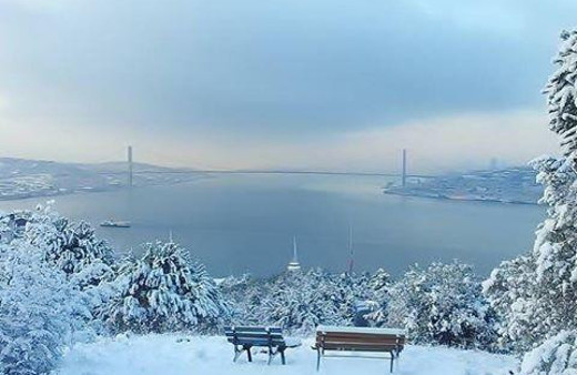 Instagram'da ünlülerin kar fotoğrafları