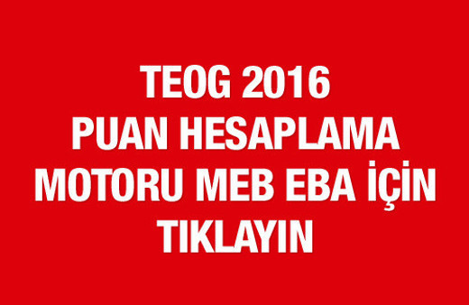 TEOG puan hesaplama 2017 MEB netini yaz puanını öğren!