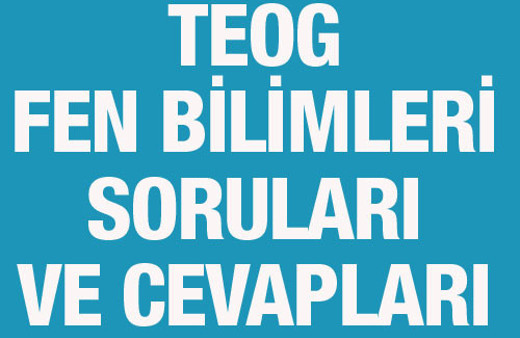 TEOG Fen Bilimleri soruları 24 Kasım 2016 cevap anahtarları EBA