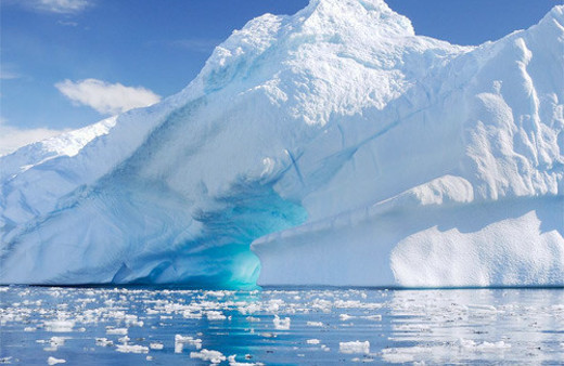 Güney Kutbu'ndaki buzul meğer