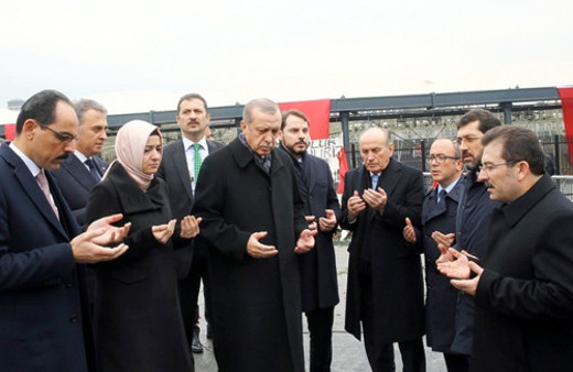 Erdoğan'dan saldırının olduğu alana ziyaret!