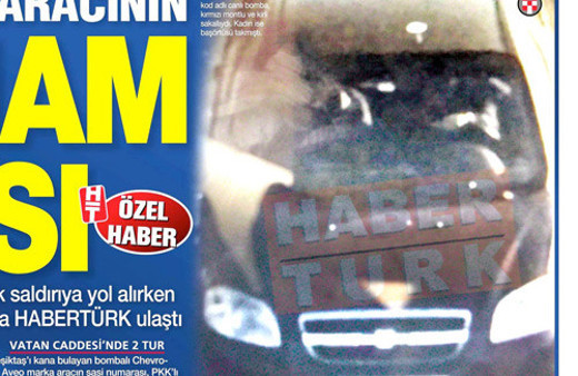 Bombalı aracın içindeki teröristler böyle görüntülendi