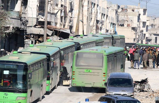 Halep ve İdlib'de tahliye son fotoğraflar