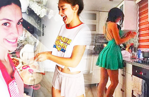 Neslihan Atagül mutfağa geçti hem de harikalar yarattı