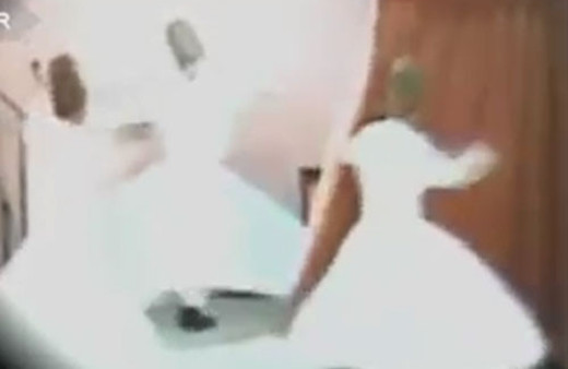 Perdeye dolanan semazen sosyal medyada olay oldu