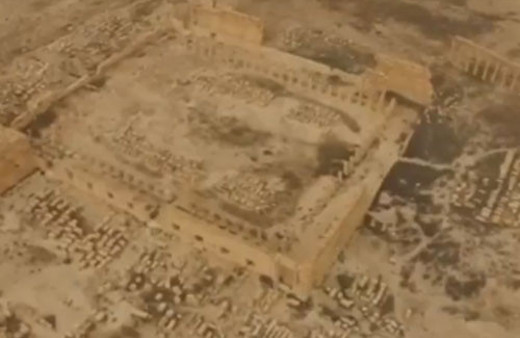 Rusya  Palmira'nın görüntülerini yayınladı 