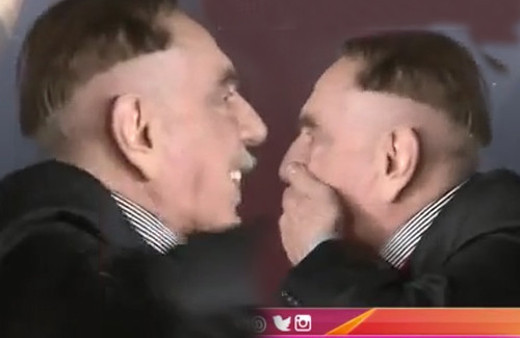 Aydemir Akbaş'ın protez dişleri ağzından fırlayınca...