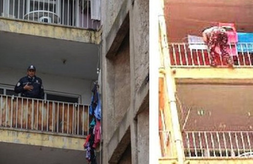 Fuhuş baskınında şok! 6. kattan atladı!
