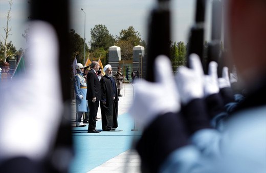 Erdoğan Hasan Ruhan'yi böyle karşıladı!