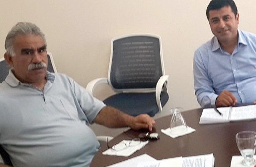 Abdullah Öcalan partinin logosunu İmralı'da çizmiş