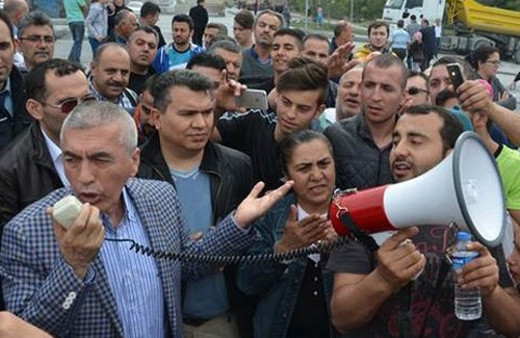 Gerginlik çıktı kaymakam devreye girdi